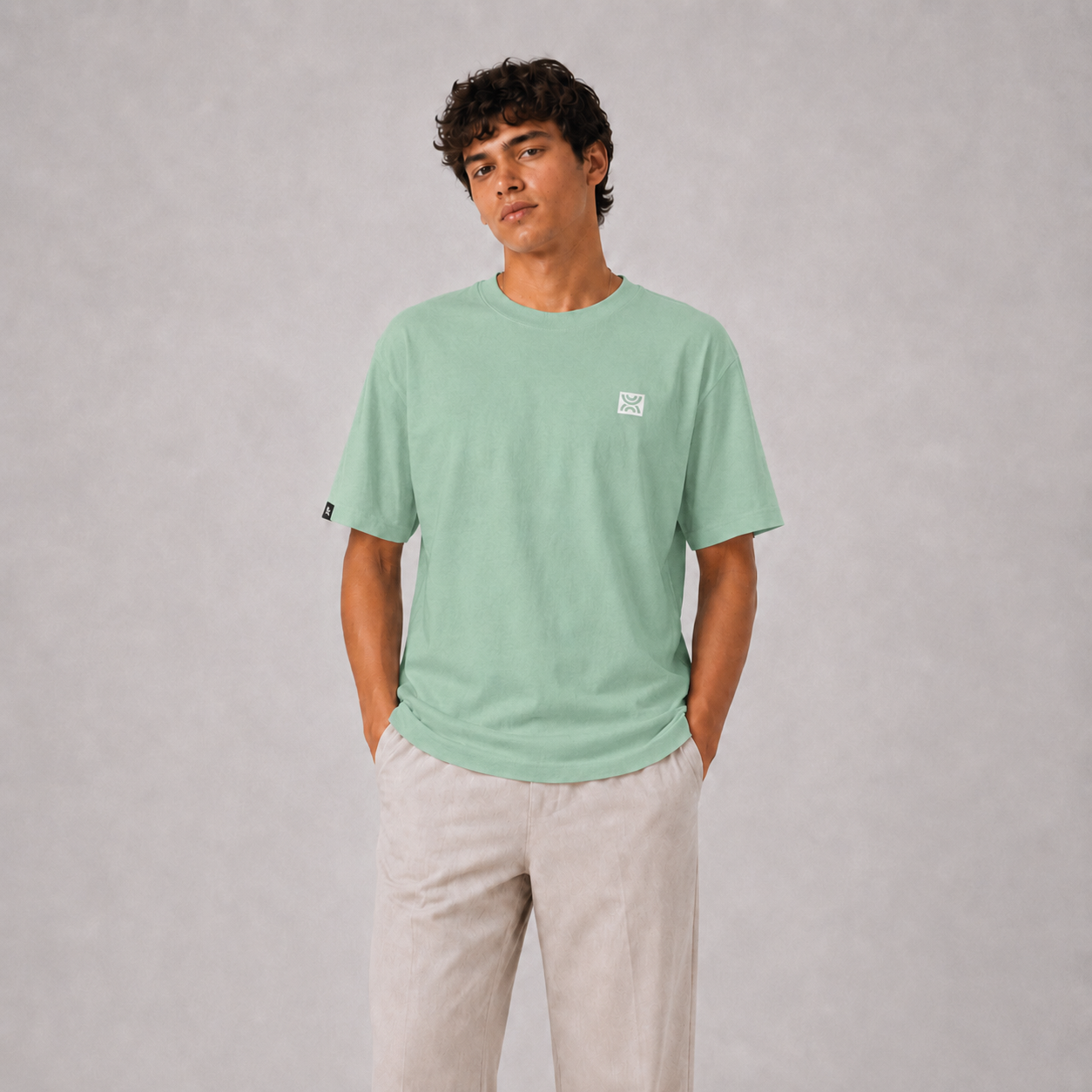 Camiseta hombre fit regular ORIGIN - Verde