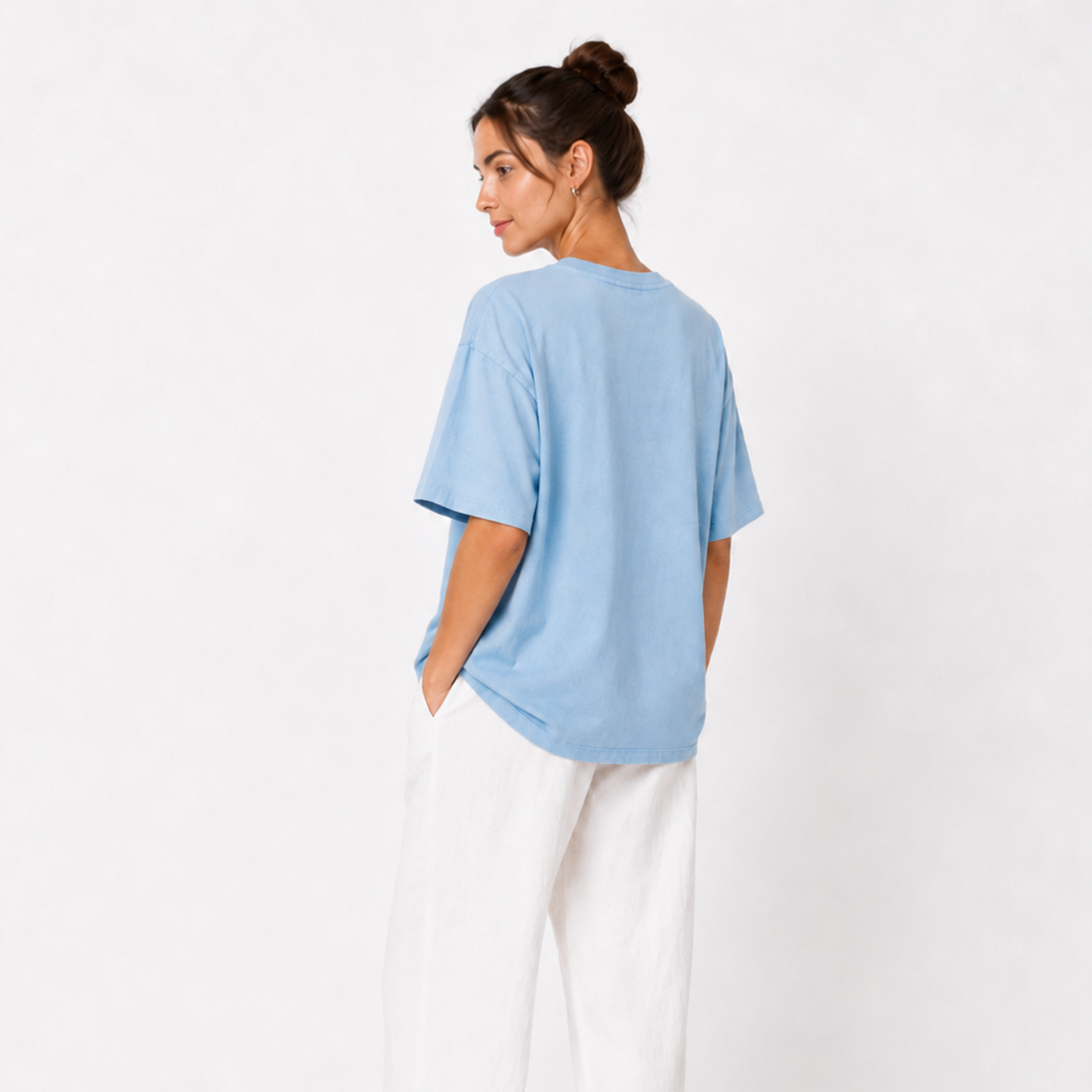 Women's Regular Fit T-Shirt - Sky Blue ORIGIN