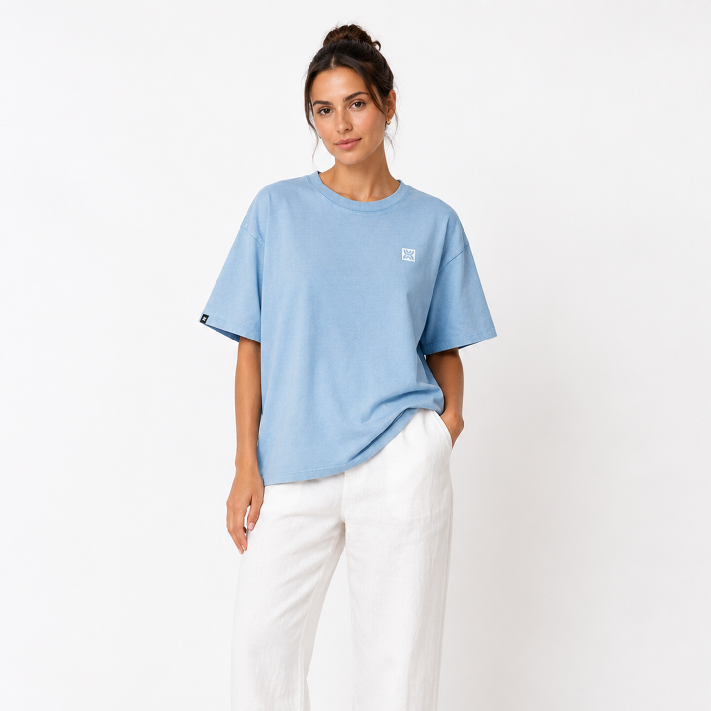 Women's Regular Fit T-Shirt - Sky Blue ORIGIN