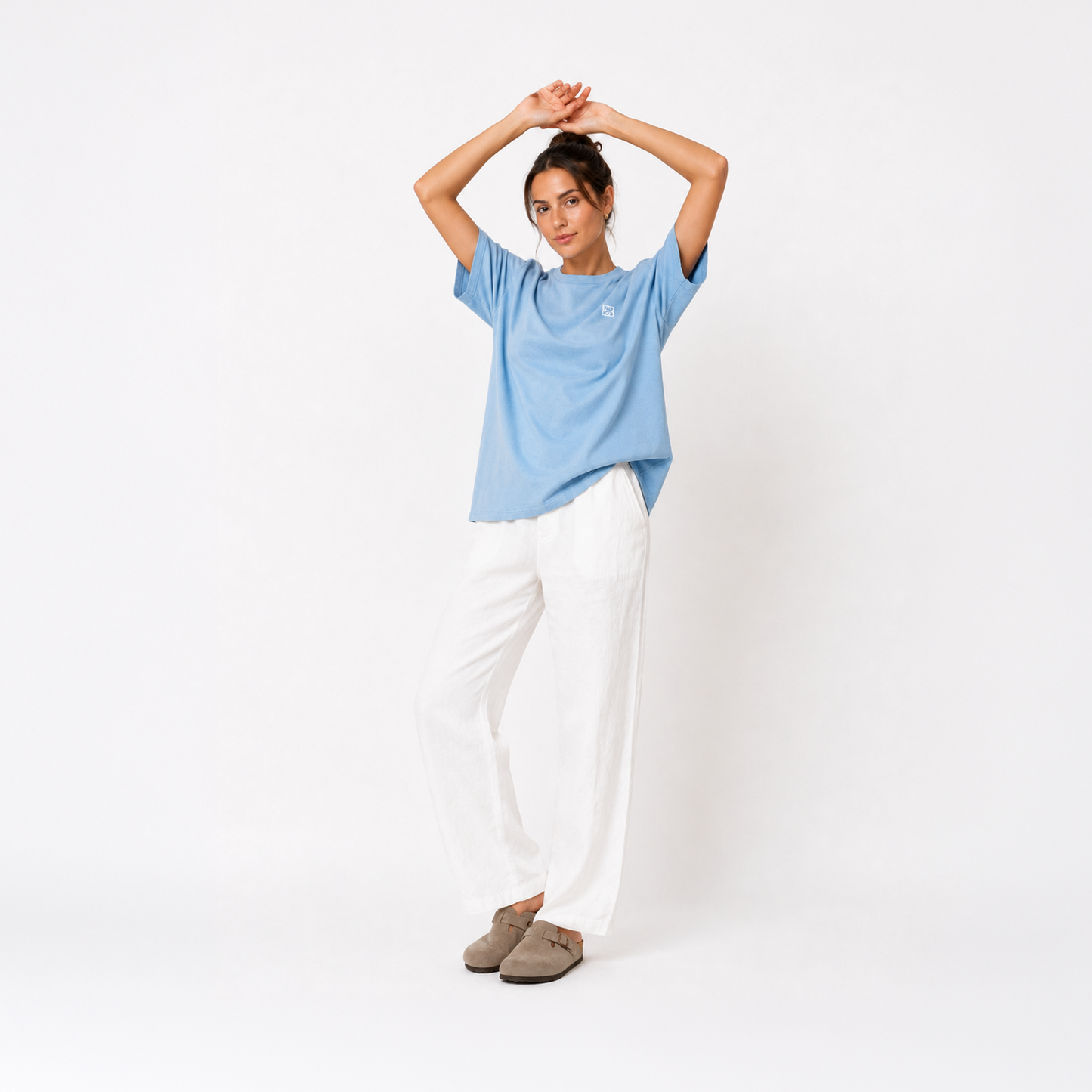Women's Regular Fit T-Shirt - Sky Blue ORIGIN