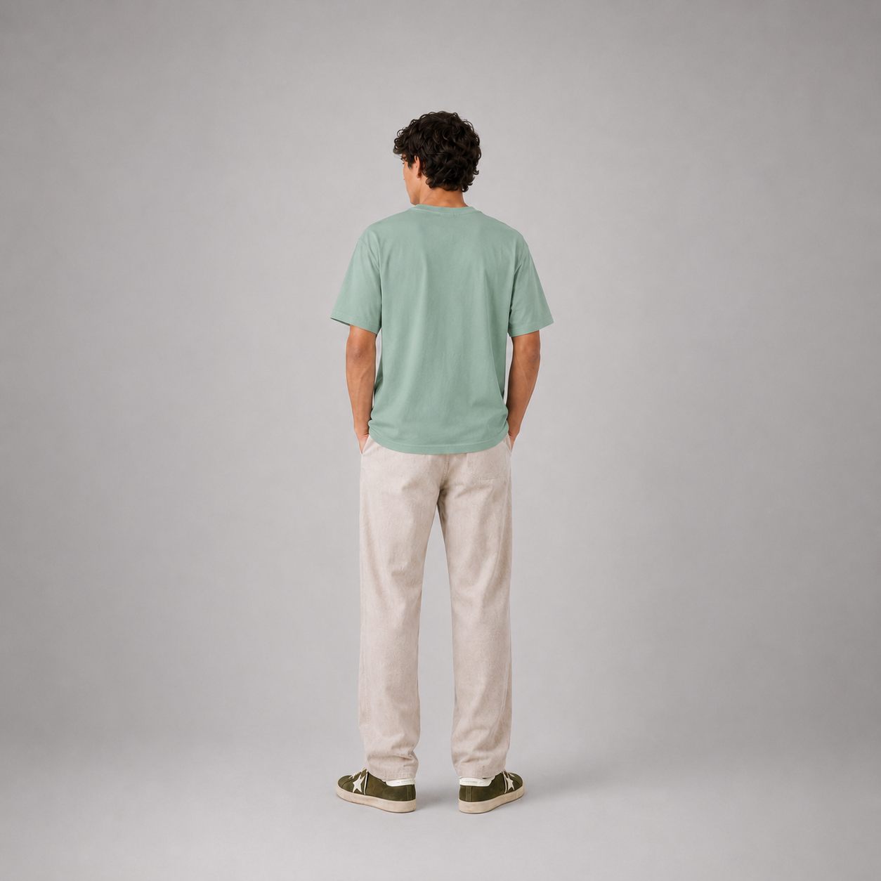 Camiseta hombre fit regular ORIGIN - Verde