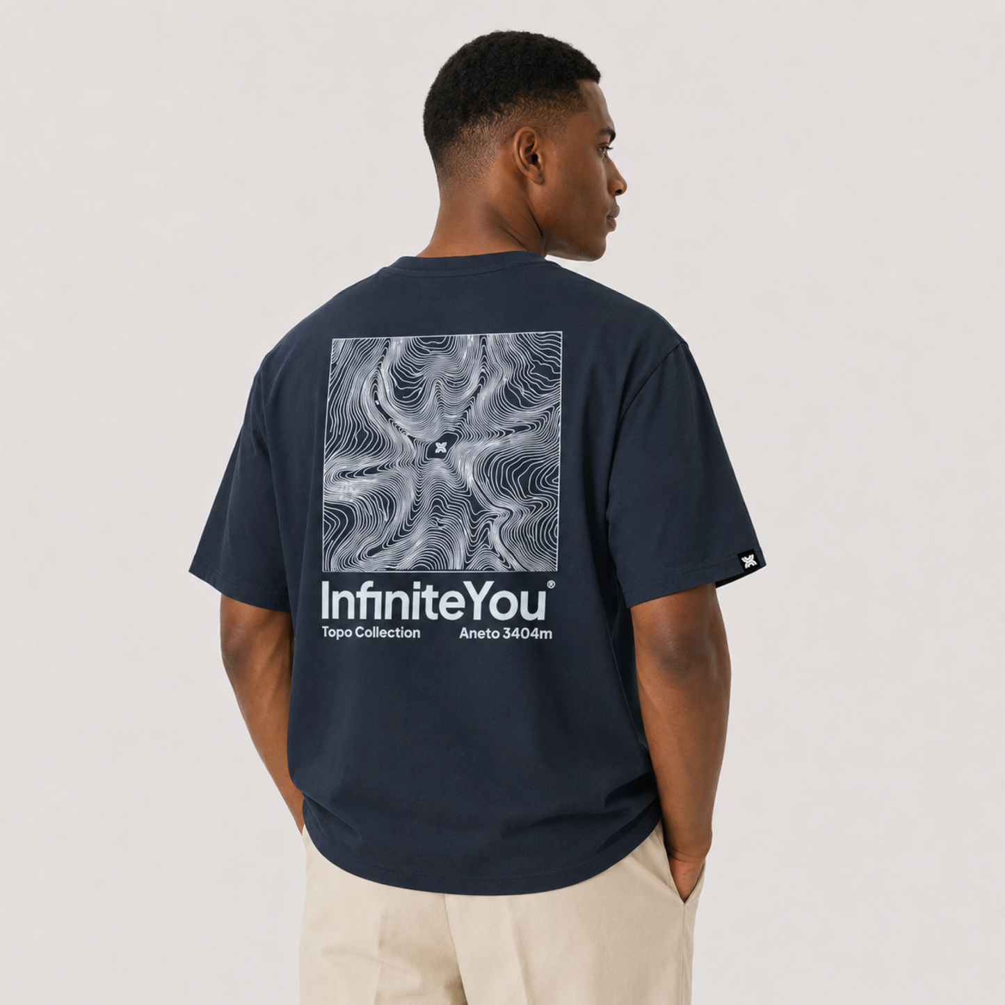Camiseta hombre fit regular ANETO - Azul Marino