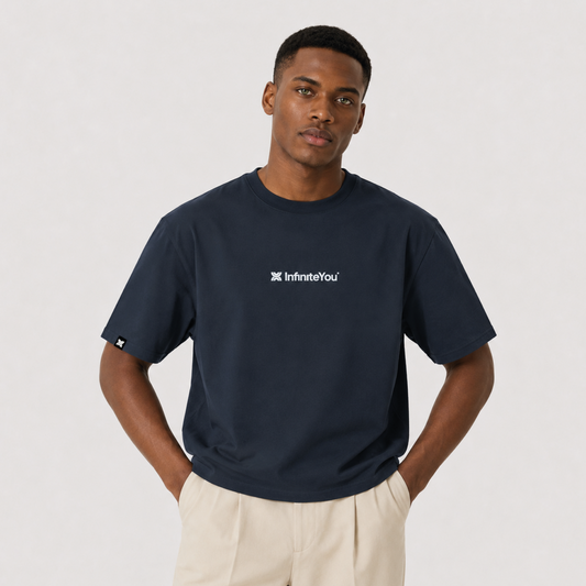 Camiseta hombre fit regular ANETO - Azul Marino