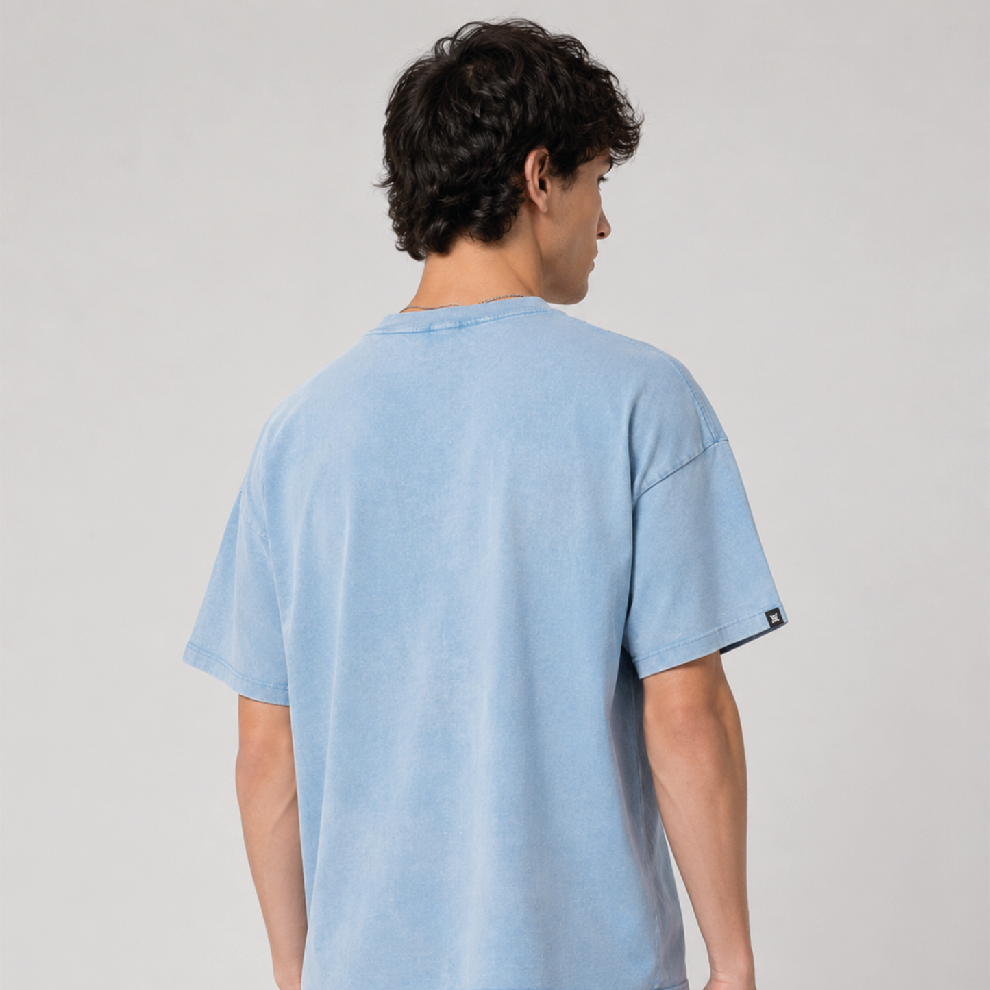 Camiseta hombre fit regular - Celeste  ORIGIN