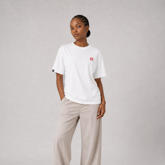 Camiseta mujer fit regular ORIGIN - Blanco