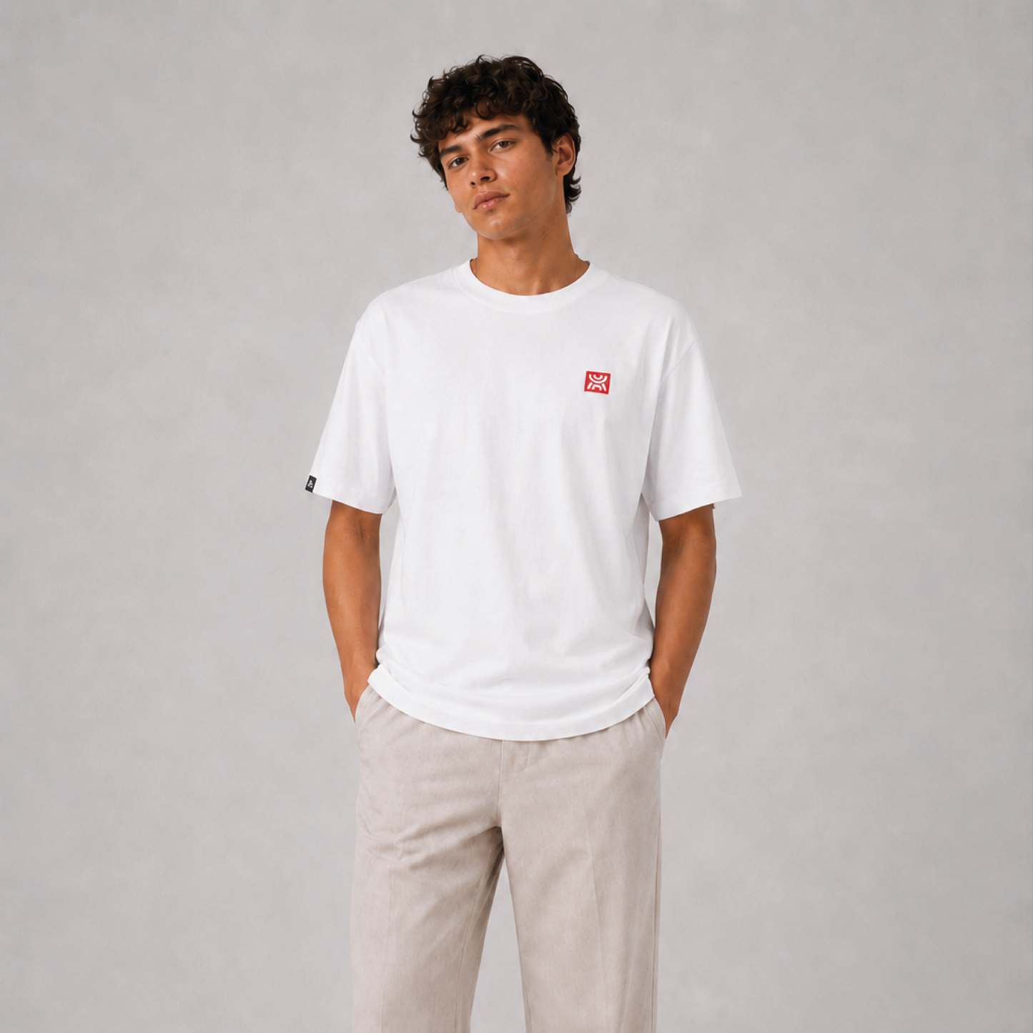 Camiseta hombre fit regular ORIGIN - Blanco