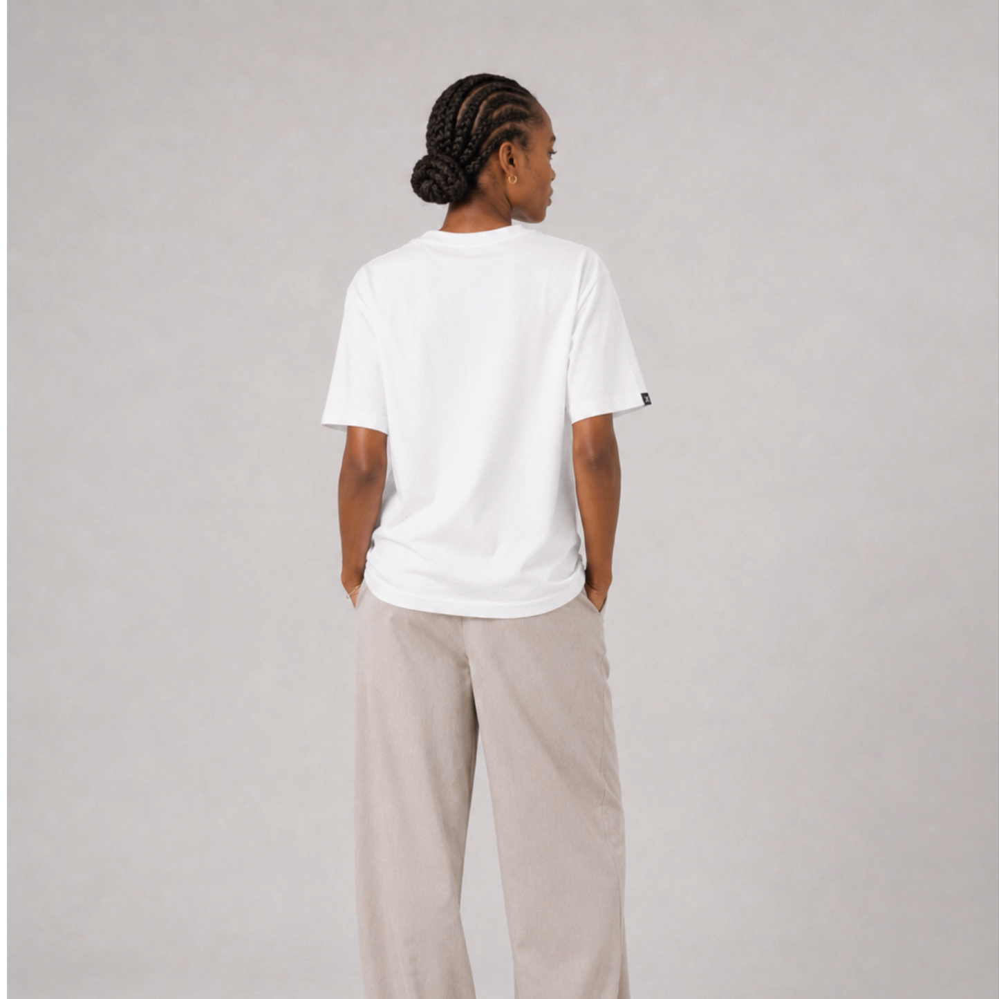 Camiseta mujer fit regular ORIGIN - Blanco