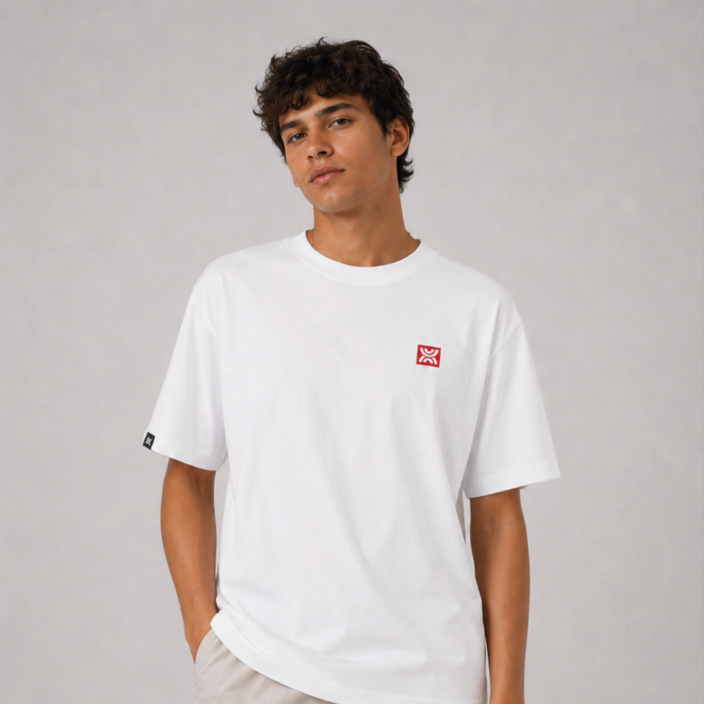 Camiseta hombre fit regular ORIGIN - Blanco