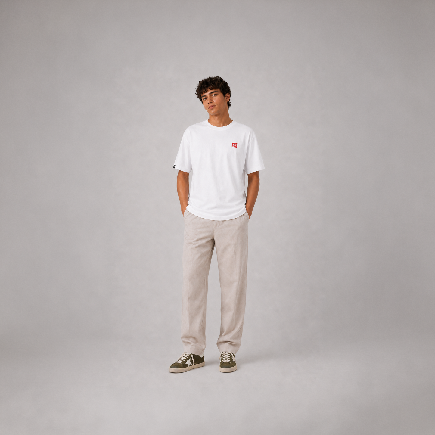 Camiseta hombre fit regular ORIGIN - Blanco
