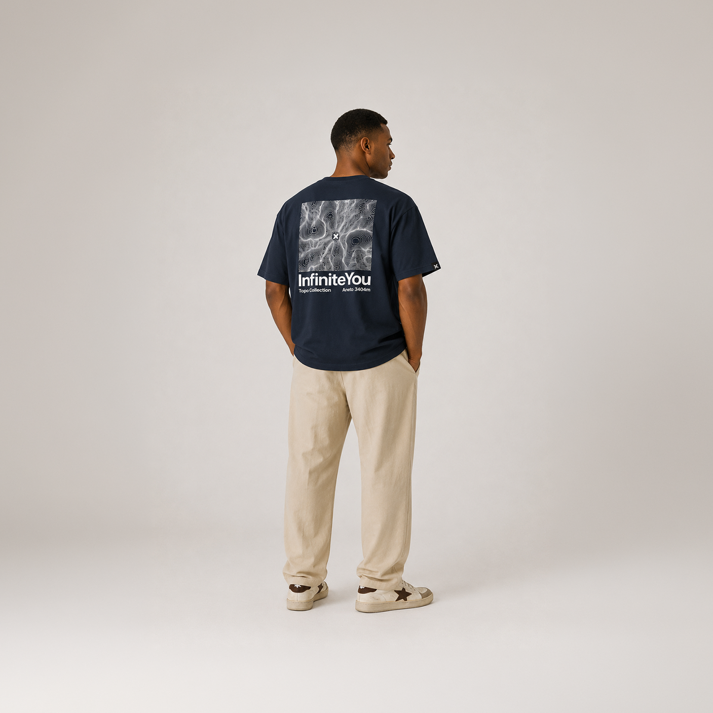 Camiseta hombre fit regular ANETO - Azul Marino