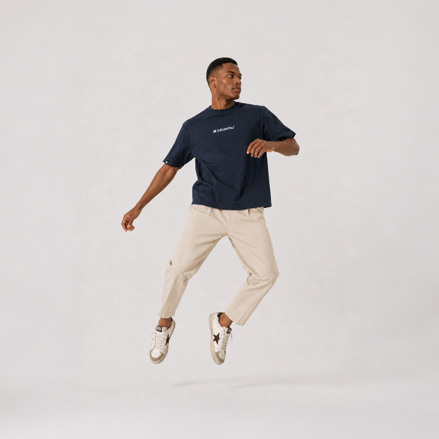 Camiseta hombre fit regular ANETO - Azul Marino